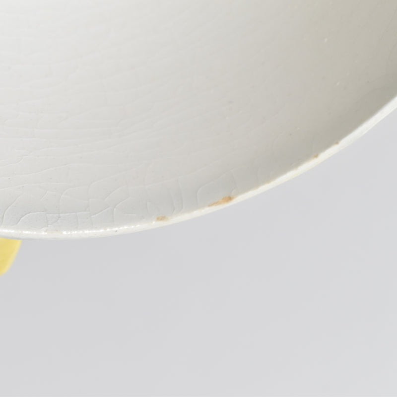 Vintage Cup & Saucer, Digoin & Sarreguemines Panier Yellow