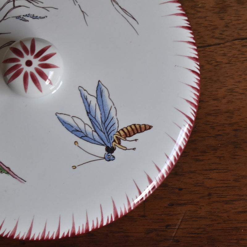 Vintage Bonbonnière Sarreguemines Papillon