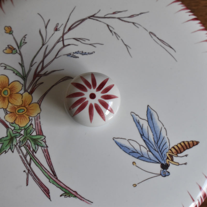 Vintage Bonbonnière Sarreguemines Papillon
