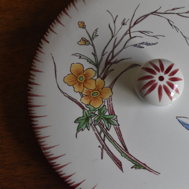 Vintage Bonbonnière Sarreguemines Papillon