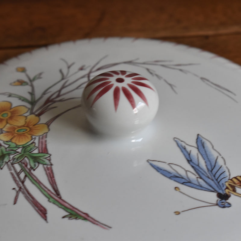 Vintage Bonbonnière Sarreguemines Papillon