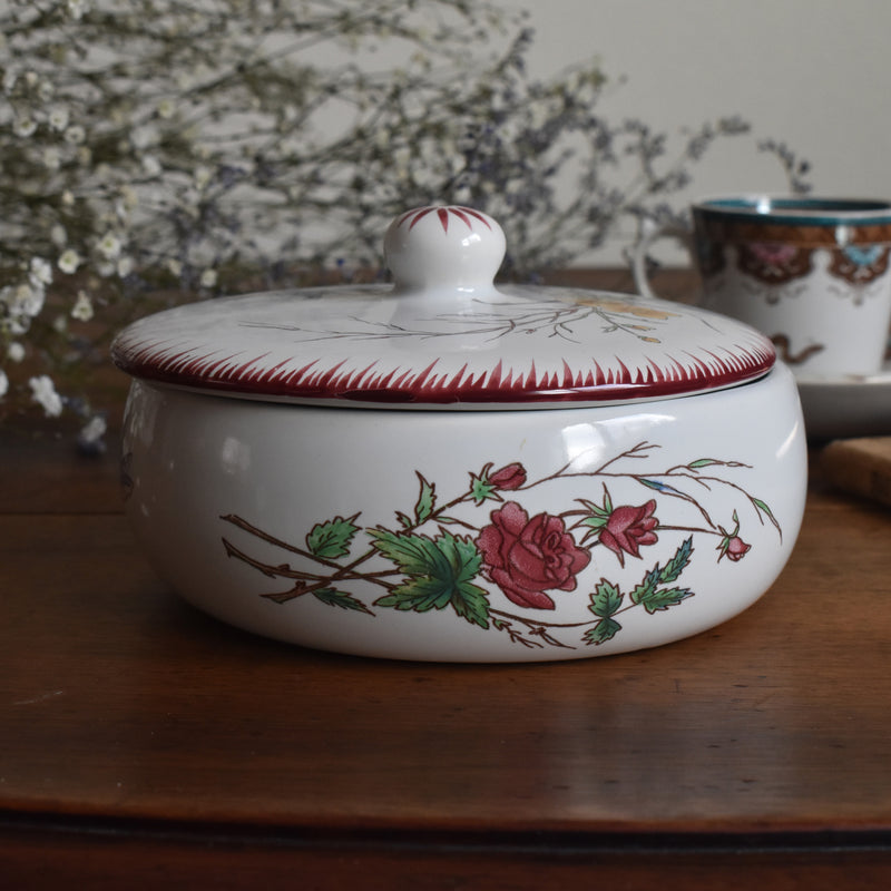 Vintage Bonbonnière Sarreguemines Papillon