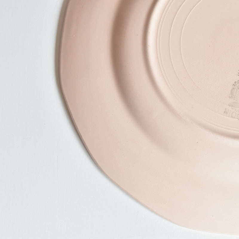 Vintage Dessert Plate, Digoin & Sarreguemines, Dodecagon, Pink B