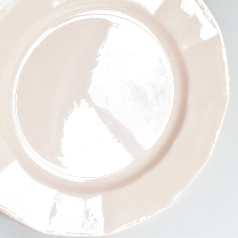 Vintage Digoin & Sarreguemines Octagonal Plate, Pink F