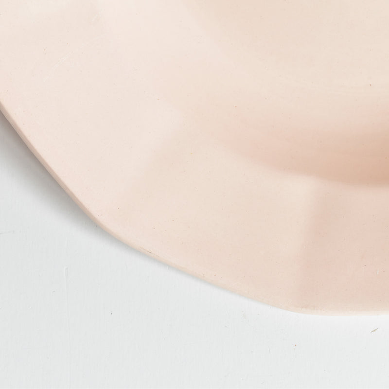 Vintage Deep Plate, Digoin & Sarreguemines, Dodecagon, Pink B