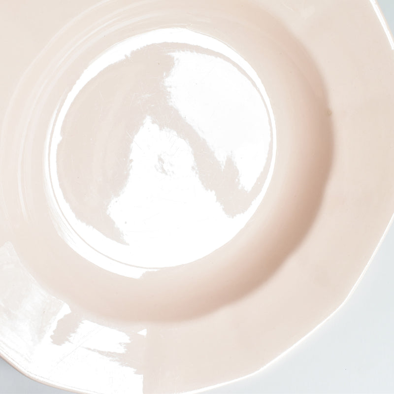Vintage Deep Dish Digoin & Sarreguemines Dodecagon Pink E