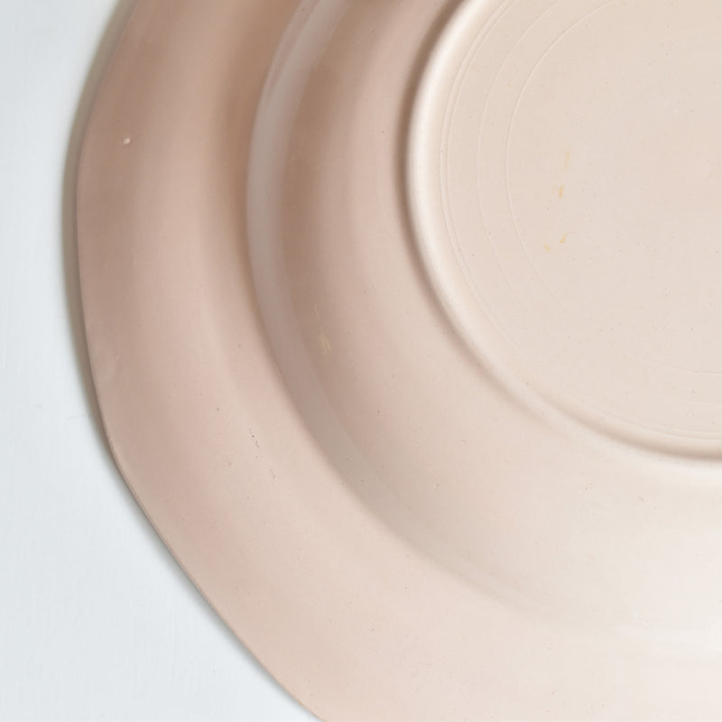 Vintage Deep Dish Digoin & Sarreguemines Dodecagon Pink E