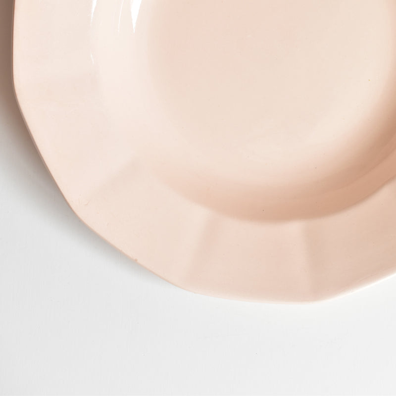 Vintage Deep Dish, Digoin & Sarreguemines, Dodecagon, Pink, F