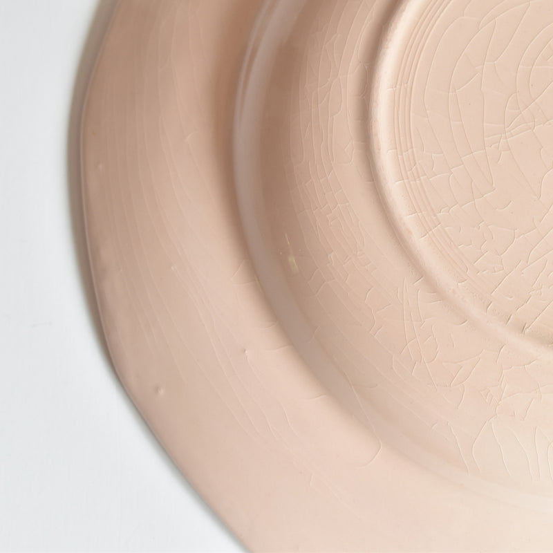 Vintage Deep Dish, Digoin & Sarreguemines, Dodecagon, Pink, G
