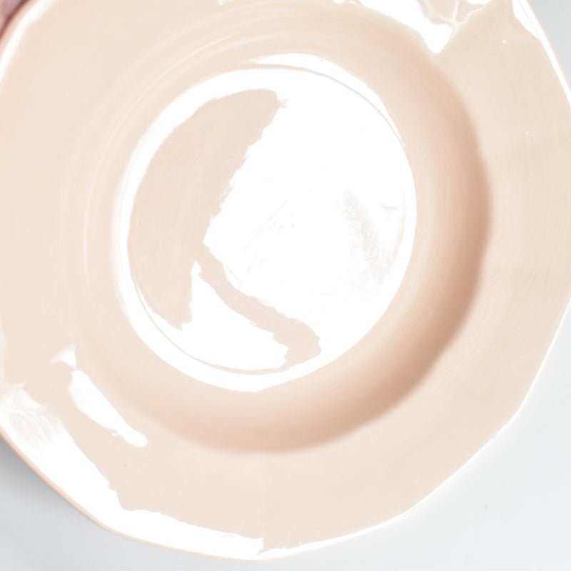 Vintage Deep Dish, Digoin & Sarreguemines, Dodecagon, Pink, G