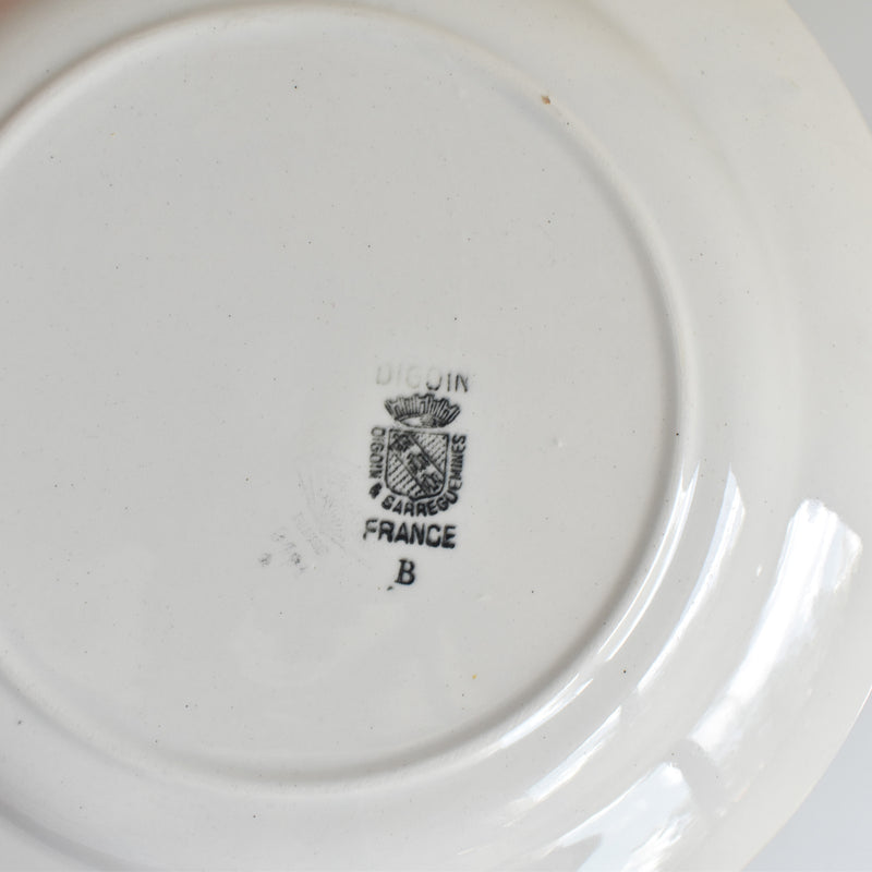 Vintage plate Digoin & Sarreguemines 9491 D