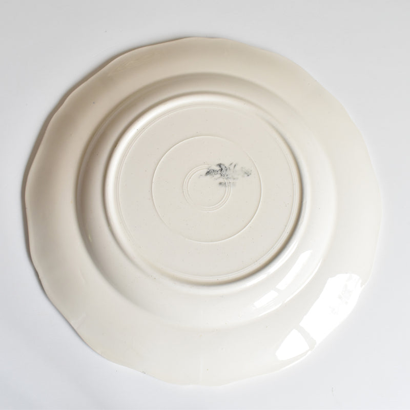 Vintage Plate: Digoin & Sarreguemines "Rohan" (Scalloped Edge) A