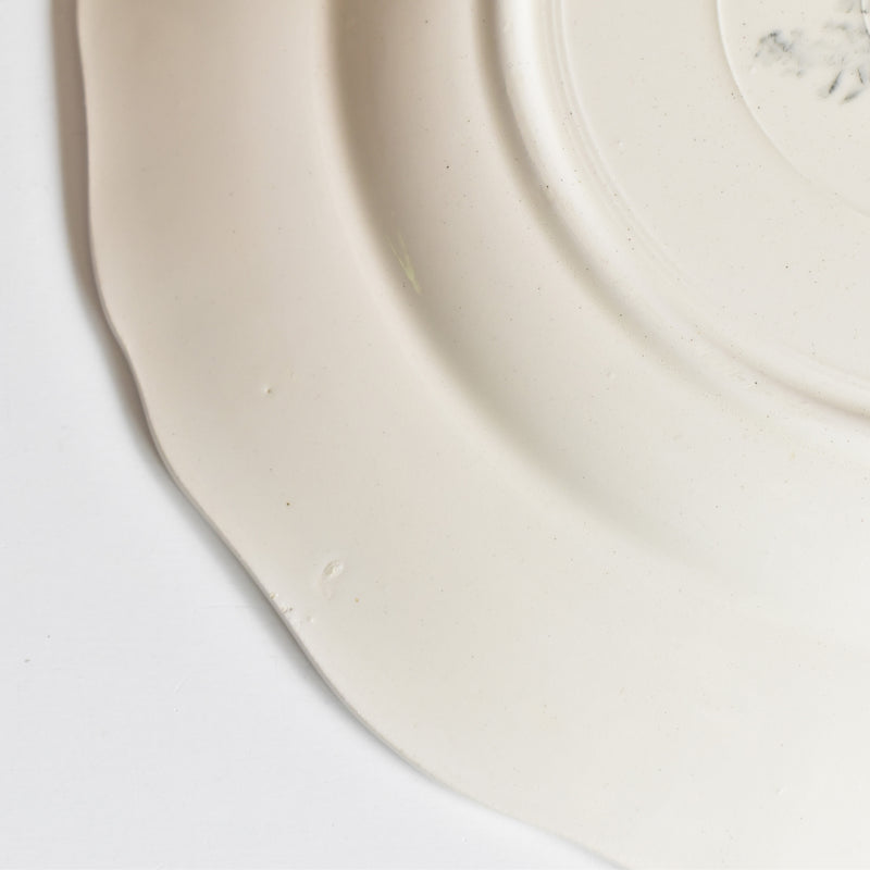 Vintage Plate: Digoin & Sarreguemines "Rohan" (Scalloped Edge) A