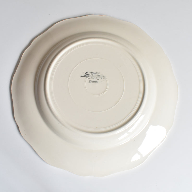 Vintage plate Digoin & Sarreguemines Rohan (scalloped rim) B