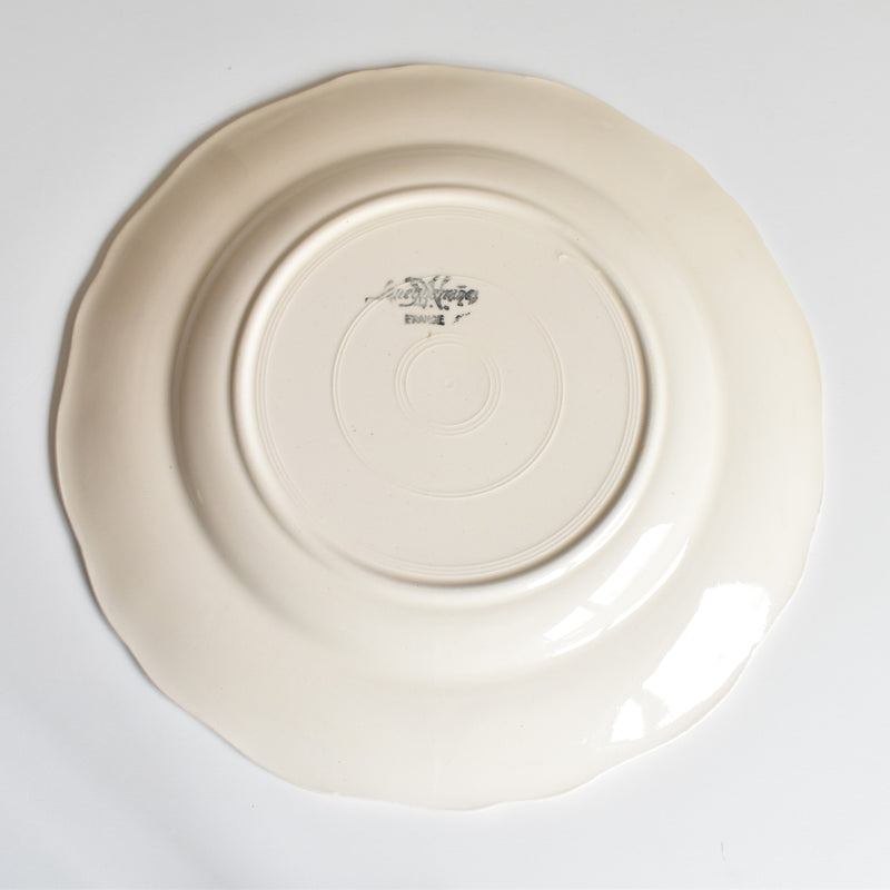 Vintage Digoin & Sarreguemines Rohan Plate (Scalloped Edge) C
