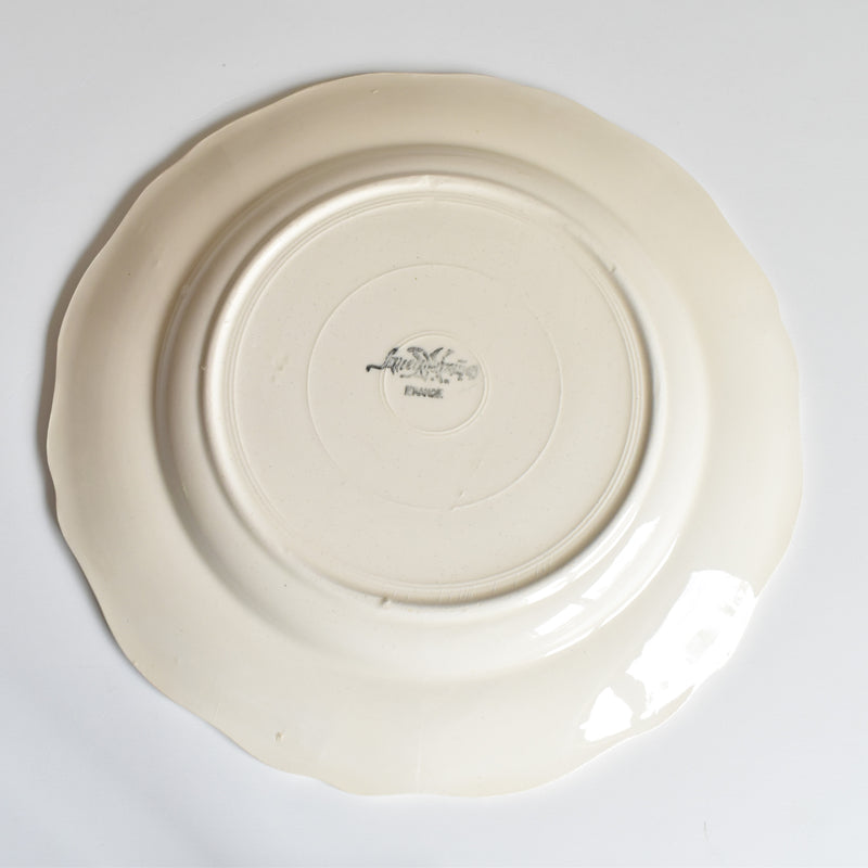 Vintage Plate Digoin & Sarreguemines Rohan (Scalloped Rim) D