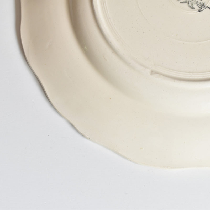Vintage Plate Digoin & Sarreguemines Rohan (Scalloped Rim) D