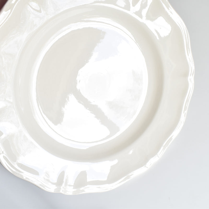 Vintage Plate Digoin & Sarreguemines Rohan (Flower Rim) E