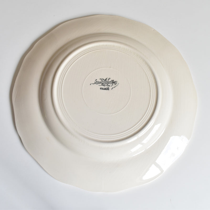 Vintage Plate Digoin & Sarreguemines Rohan (Flower Rim) E