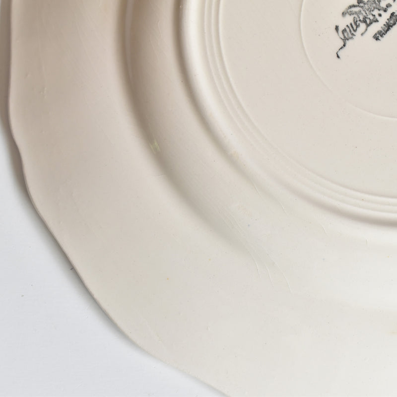 Vintage Plate Digoin & Sarreguemines Rohan (Flower Rim) E