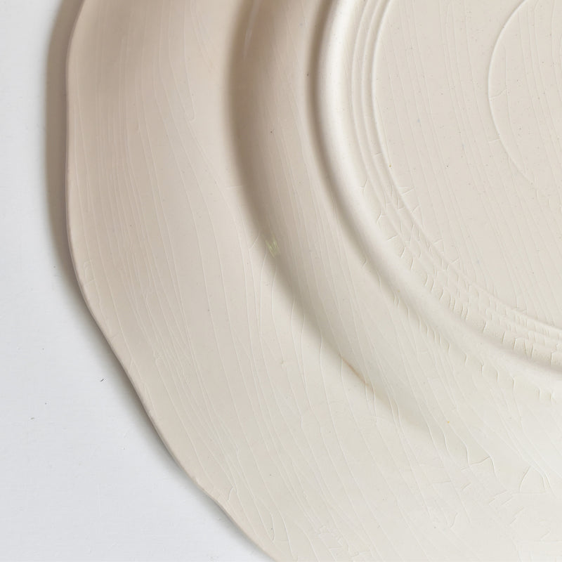 Vintage Plate Digoin & Sarreguemines Rohan (Flower Rim) E