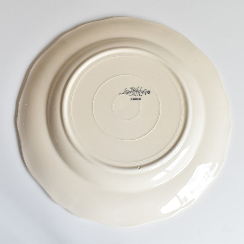Vintage Plate: Digoin & Sarreguemines "Rohan" (Scalloped Edge), F