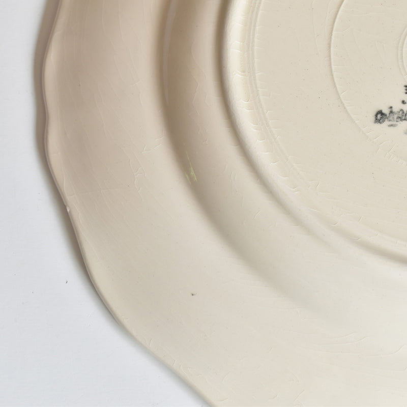 Vintage Plate: Digoin & Sarreguemines "Rohan" (Scalloped Edge), F