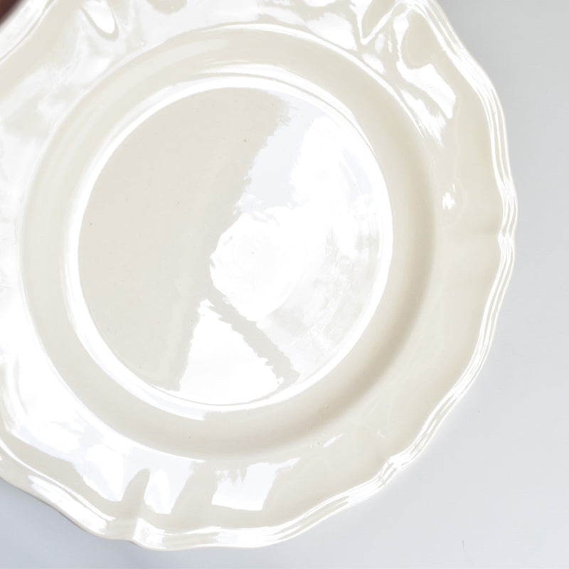 Vintage Plate: Digoin & Sarreguemines "Rohan" (Scalloped Edge), F