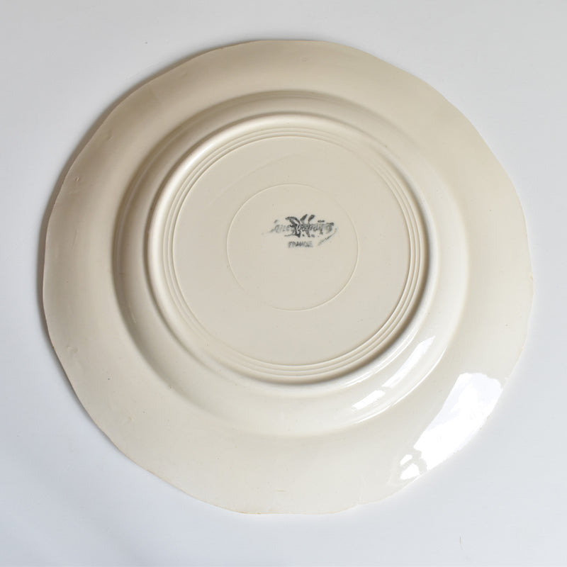 Vintage Plate: Digoin & Sarreguemines "Rohan" (Petal Edge) G