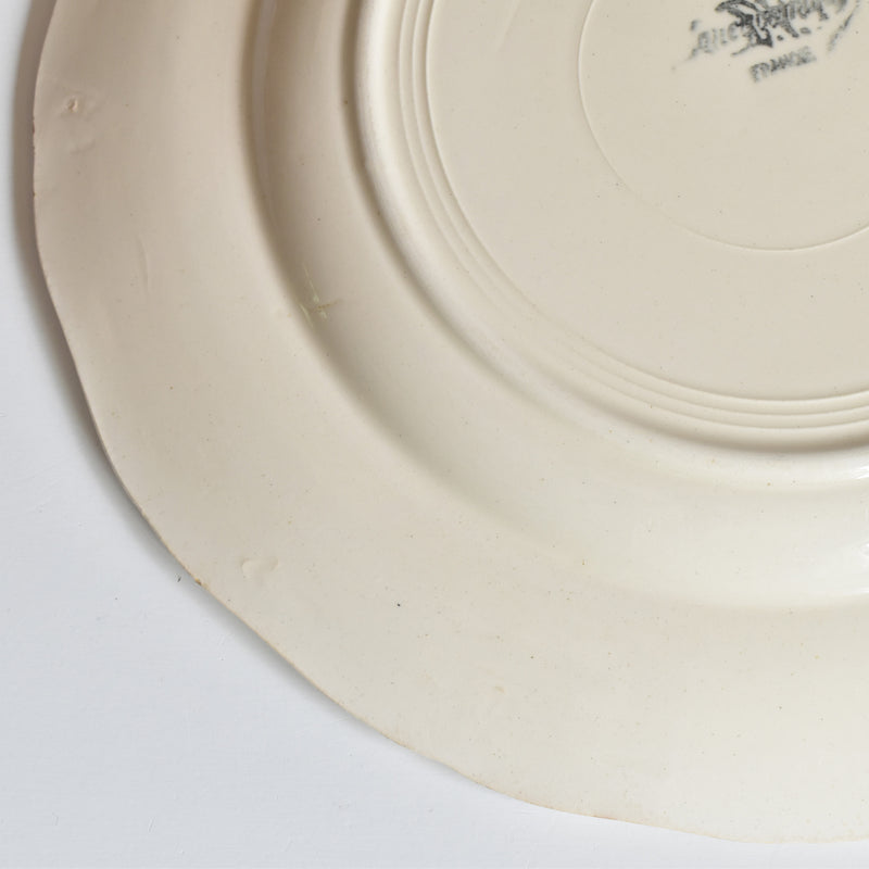 Vintage Plate: Digoin & Sarreguemines "Rohan" (Petal Edge) G