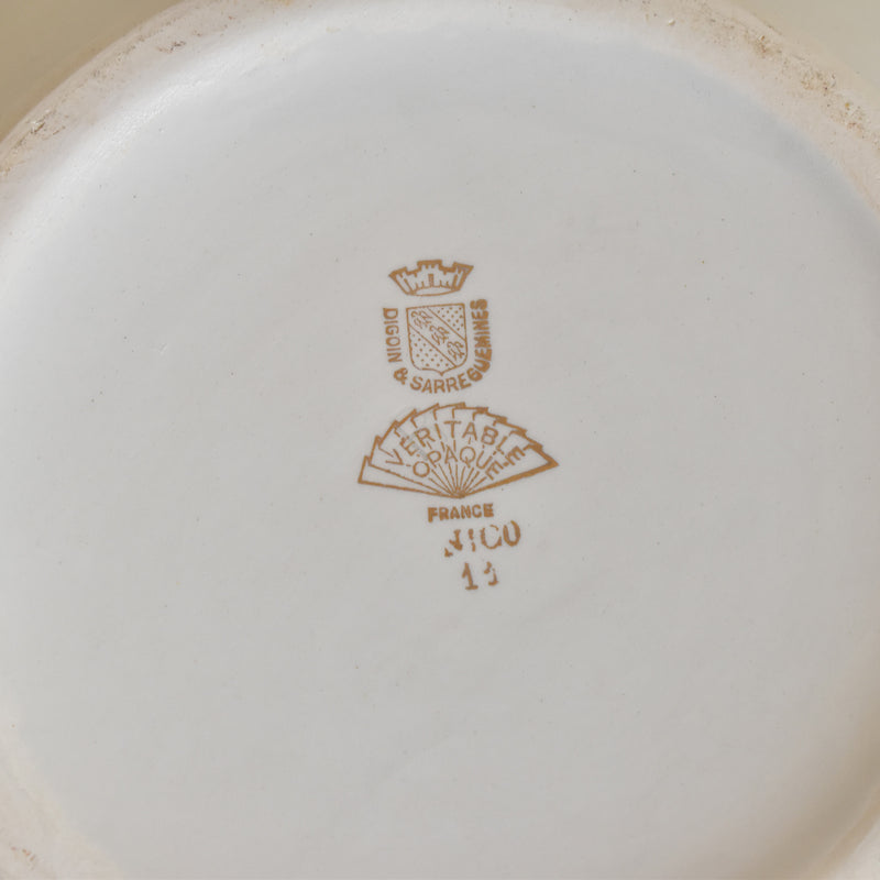 Vintage Salad Bowl Digoin & Sarreguemines Nico