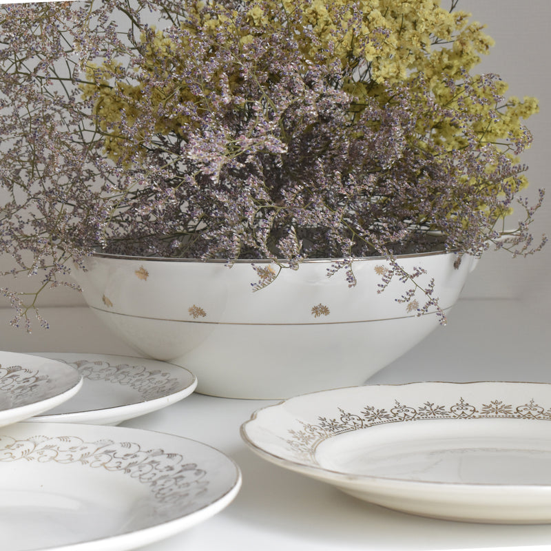Vintage Salad Bowl Digoin & Sarreguemines Nico