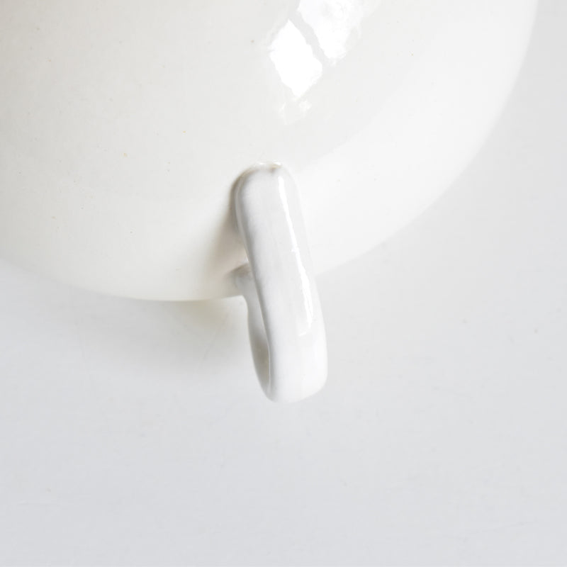 Vintage Digoin & Sarreguemines Sugar Pot, Cream