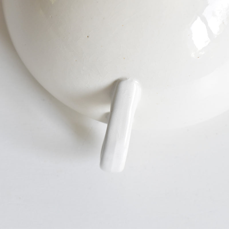 Vintage Digoin & Sarreguemines Sugar Pot, Cream