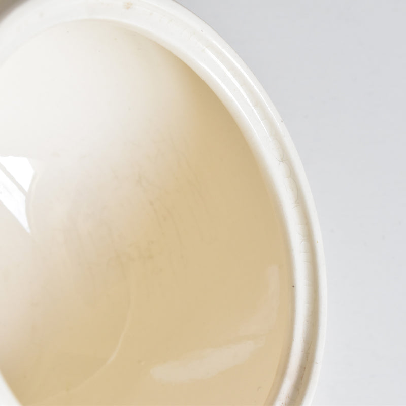 Vintage Digoin & Sarreguemines Sugar Pot, Cream