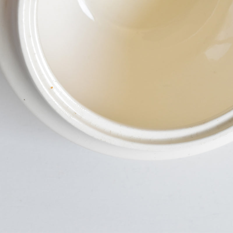 Vintage Digoin & Sarreguemines Sugar Pot, Cream
