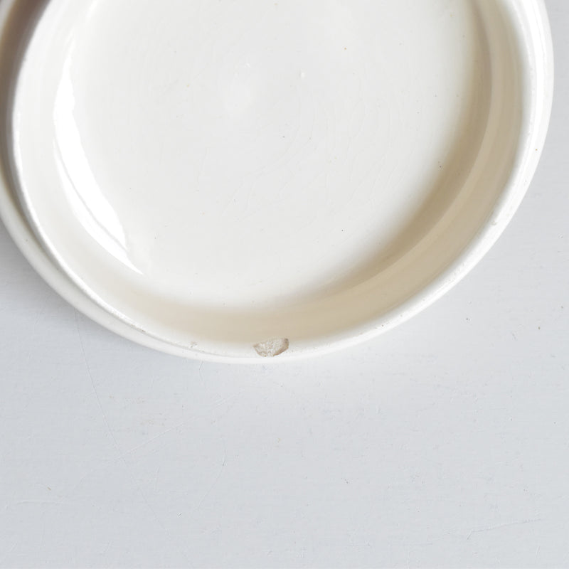 Vintage Digoin & Sarreguemines Sugar Pot, Cream