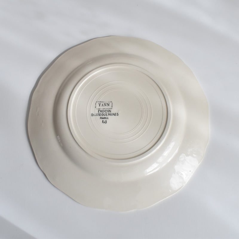 Vintage Dessert Plate - Digoin & Sarreguemines "Yann" A
