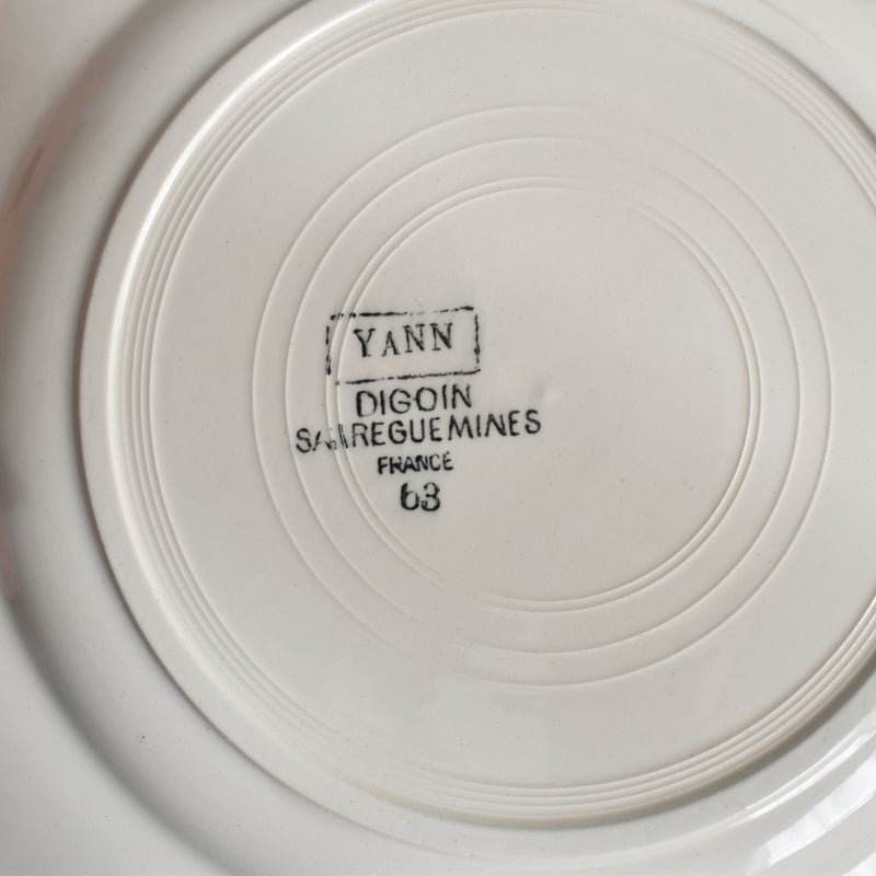 Vintage Dessert Plate - Digoin & Sarreguemines "Yann" A