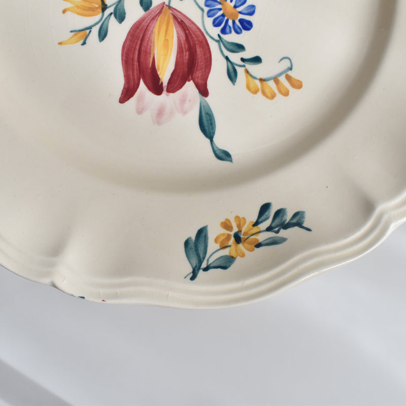 Vintage Dessert Plate Digoin & Sarreguemines Yann (Ian) B