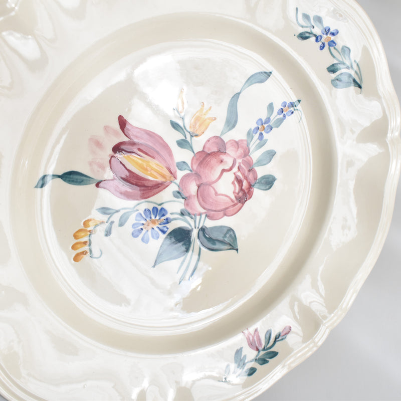 Vintage Dessert Plate Digoin & Sarreguemines Yann (Ian) B
