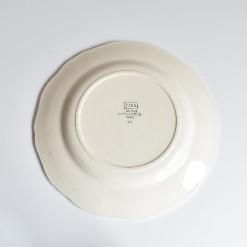 Vintage Plate Digoin & Sarreguemines Yann D