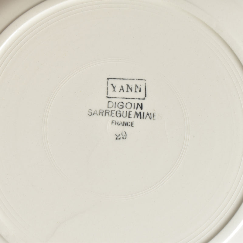 Vintage Plate Digoin & Sarreguemines Yann D