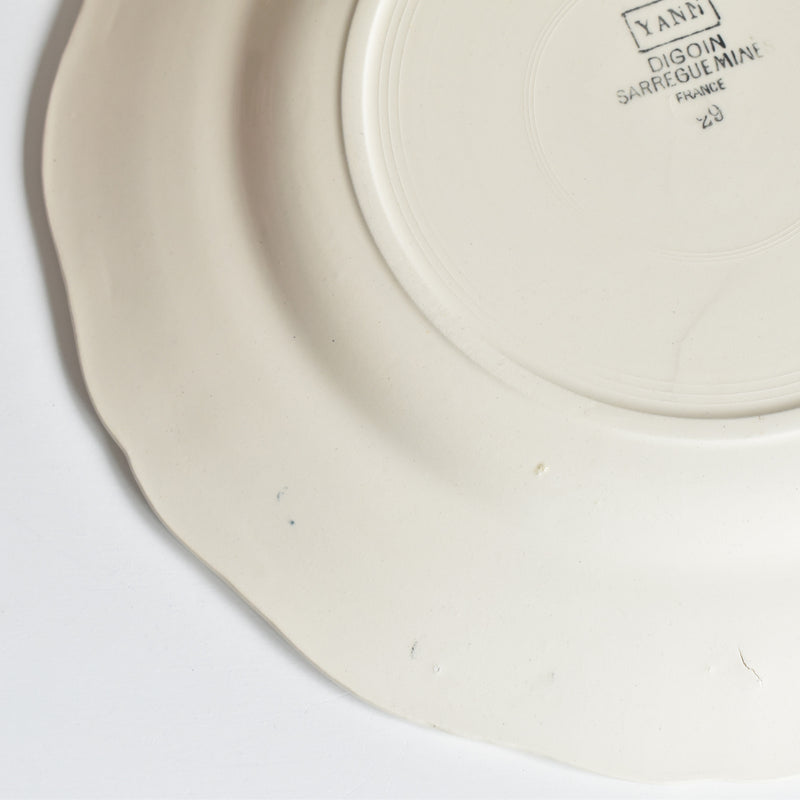 Vintage Plate Digoin & Sarreguemines Yann D