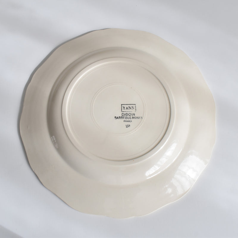Vintage Plate, Digoin & Sarreguemines Yann (Ian) A