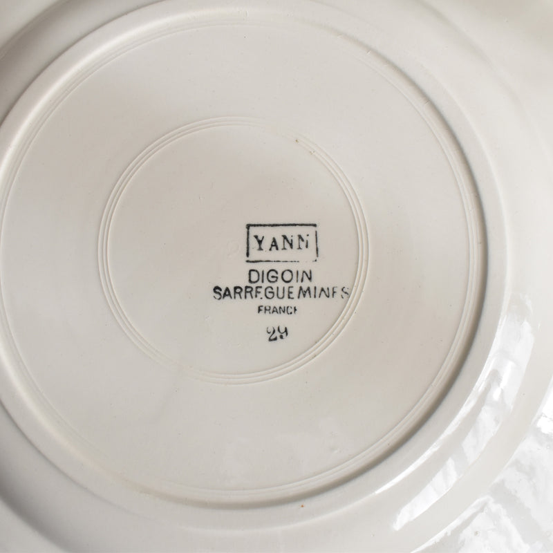 Vintage Plate, Digoin & Sarreguemines Yann (Ian) A