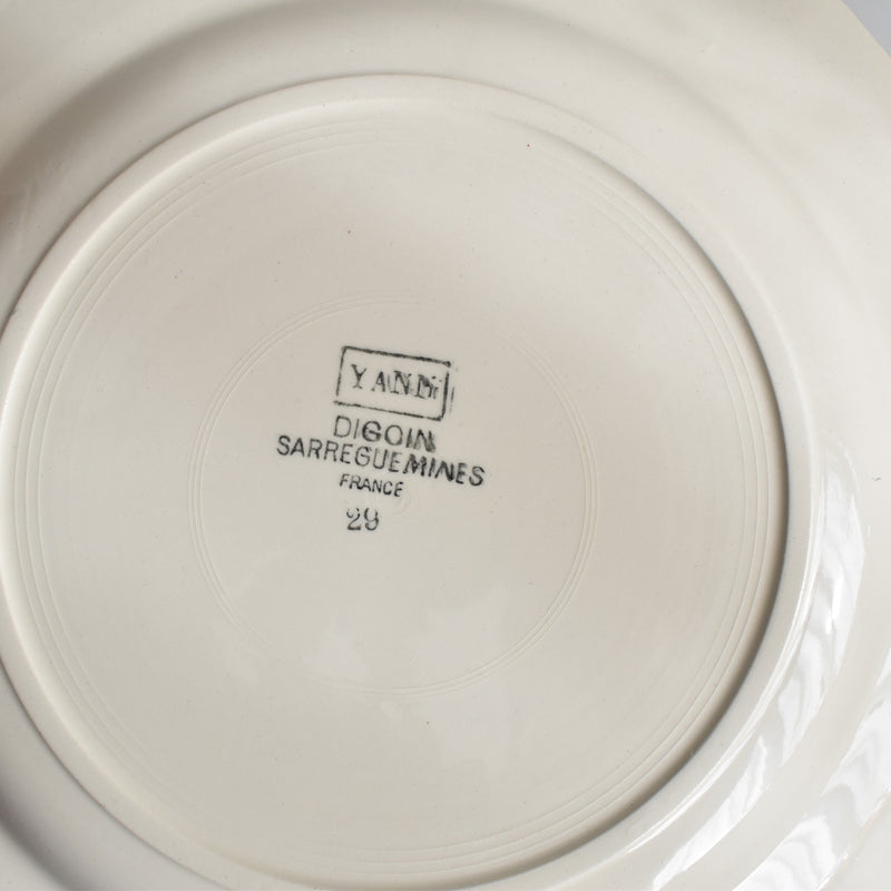 Vintage Plate: Digoin & Sarreguemines "Yann" B