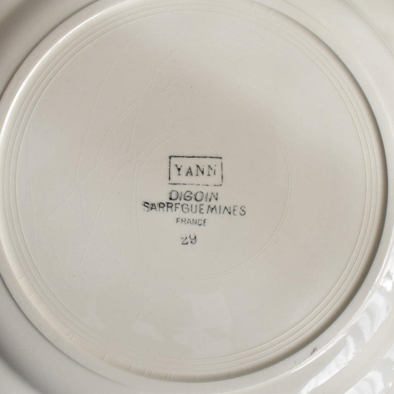 Vintage Plate Digoin & Sarreguemines Yann