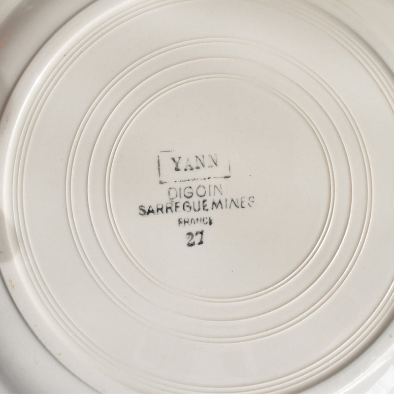 Vintage Plate Digoin & Sarreguemines Yann D