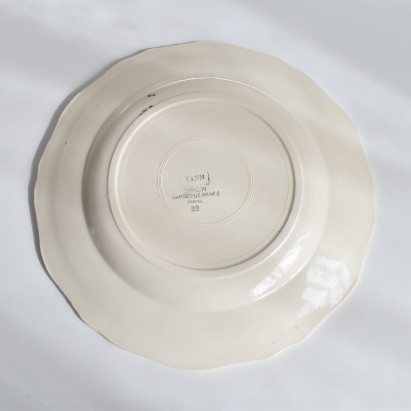 Vintage Plate, Digoin & Sarreguemines "Yann"